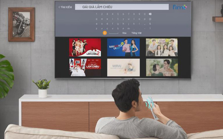 Tìm kiếm bằng giọng nói trên tivi Toshiba