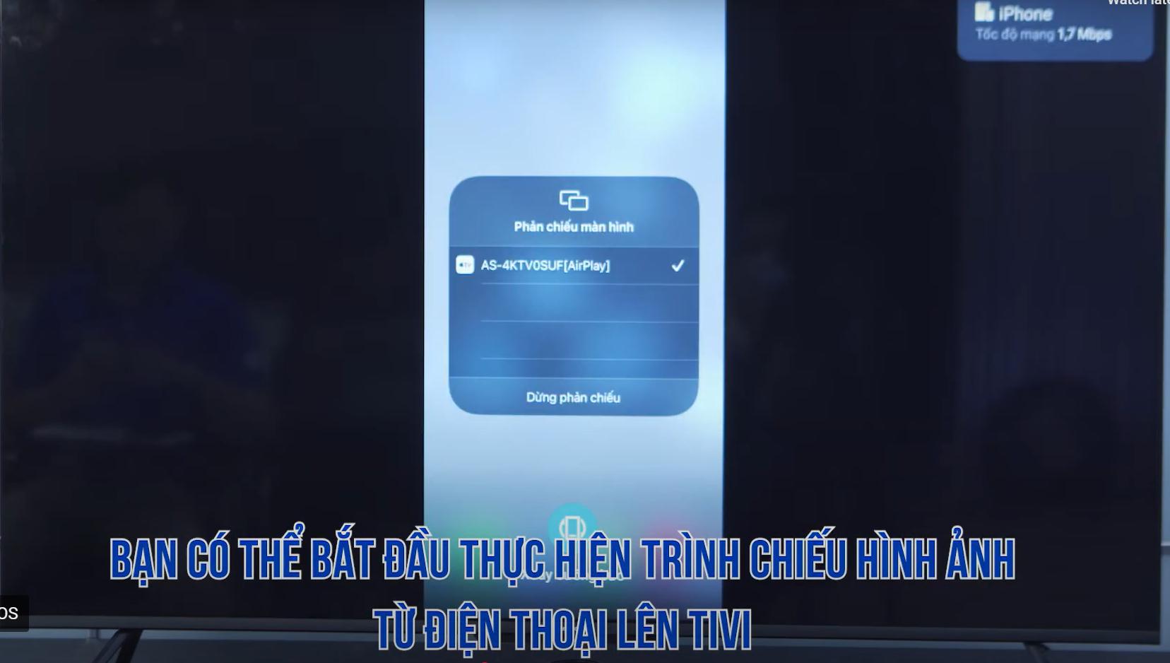 Chia sẻ hình ảnh từ Iphone lên tivi Panasonic