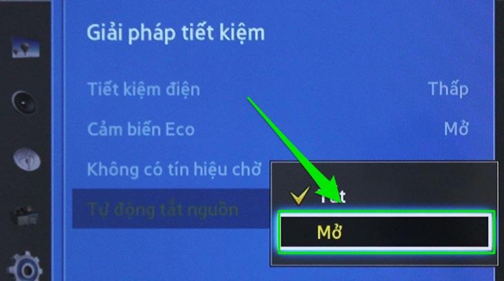 Chế độ tiết kiệm điện trên tivi Samsung