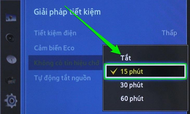 Chế độ tiết kiệm điện trên tivi Samsung