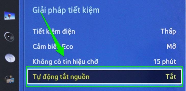 Chế độ tiết kiệm điện trên tivi Samsung