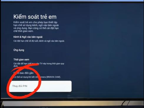 Đổi mã pin trên tivi Sony