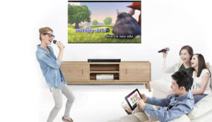Hát karaoke trên tivi Samsung