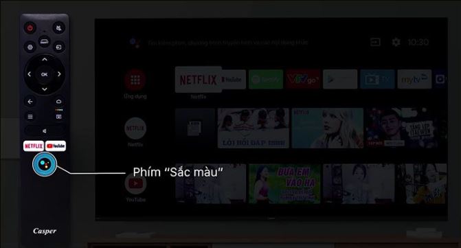 Kết nối điều khiển giọng nói tivi Casper