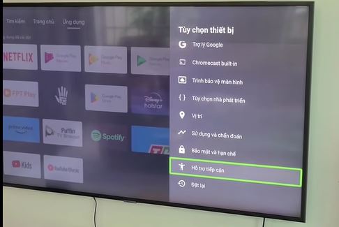 Tắt giọng nói Google trên tivi Casperc