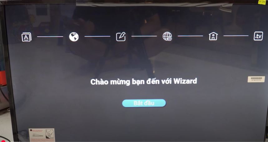 Thiết lập đầu tiên trên tivi Casper
