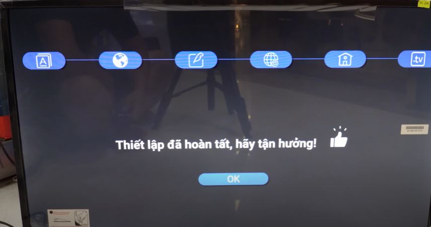Thiết lập đầu tiên trên tivi Casper